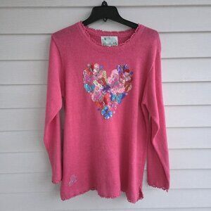 Y2K NWT Pink sequined Valentine's sweater from Quacker Factory